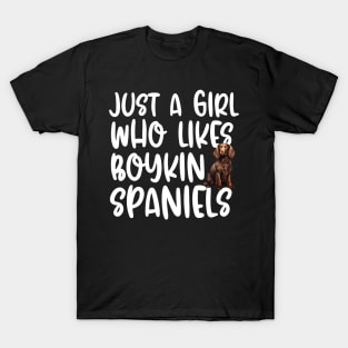 Just A Girl Who Likes Boykin Spaniels T-Shirt